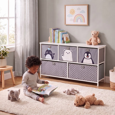 5L-206 Kids 5 Drawer Dresser
