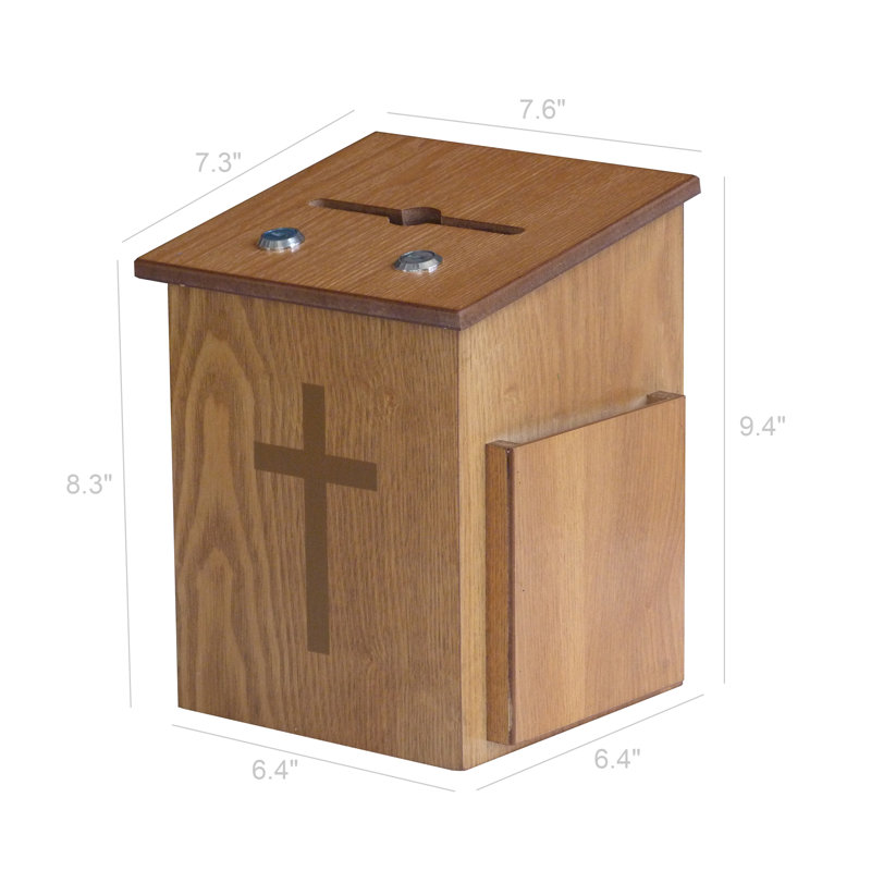 Fixturedisplays® Double Lock Comment Collection Suggestion Box Donation Charity Box Prayer Box Tithing 14920