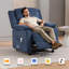 Chenille Power Recliner Chair With Wheels, Adjustable 90°-165° Reclining Sofa With Side Pocket, For Living Room Bedroom-534978464