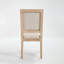 Chaise rembourrée avec pieds en bois