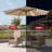 10ft Solar LED Solid Octagon Market Umbrella with Tilt Adjustment, UV-Resistant Fabric, Outdoor-95446749