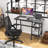 Home Office Desk and Chair Set Computer Desk and Ergonomic Mesh Office Chair Set-88575794