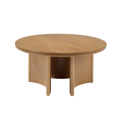 Jacinda Modern 35.5"W Round Coffee Table with DIY Adjustable Legs