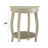 ACME Aberta Accent Table, Antique White-1138689394
