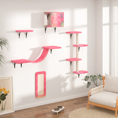 Tablettes murales pour arbre à chat