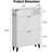 Shoe Cabinet with 2 Flip Drawers and Open Shelf, Slim Shoe Storage Cabinet for Entryway, Narrow 12-16 Pairs Shoe Rack Organizer with Anti-Toppling Device for Hallway & Foyer, White