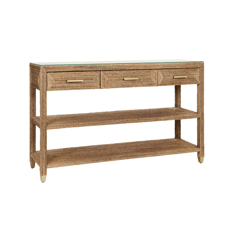 68'' W Glass Console Table