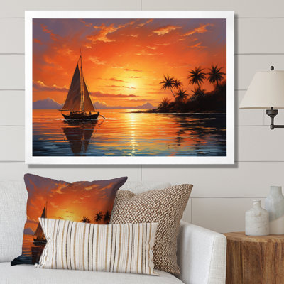 «Schupple Caraibe Island Sunset II», reproduction sur toile