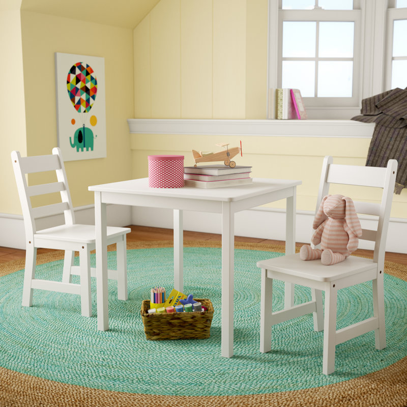 Ensemble de table de jeu et de chaises pour enfants Beaconsdale, Blanc