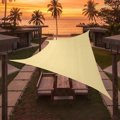 Artpuch Customize Rectangle 15"x21" Sun Shade Sail Pool Garden Yard Lawn Carport Cover Canopy,Beige