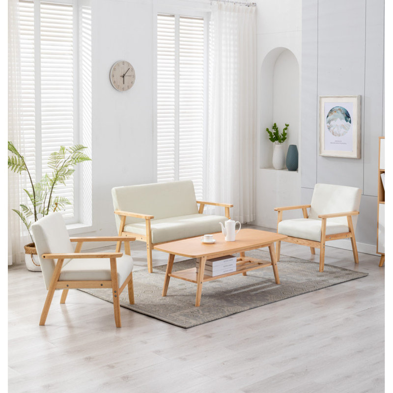Ensemble de causeuse et 2 chaises Donegan