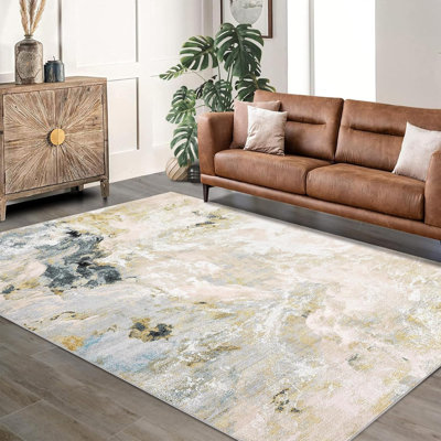 Tapis traditionnel lavable à la machine antidérapant à motif géométrique abstrait à motif géométrique abstrait pour couloir