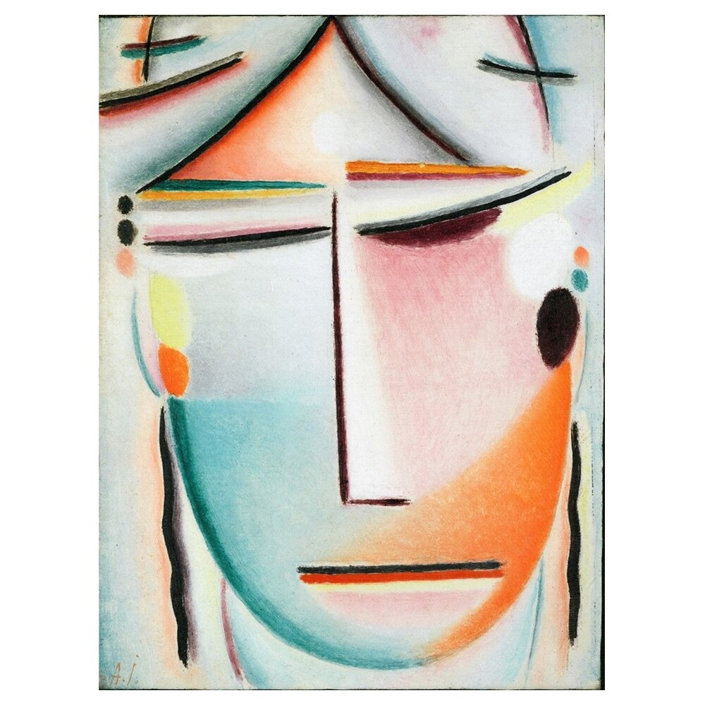 Leinwandbild Saviour's Face: Beauty (Red) von Alexej Von Jawlensky