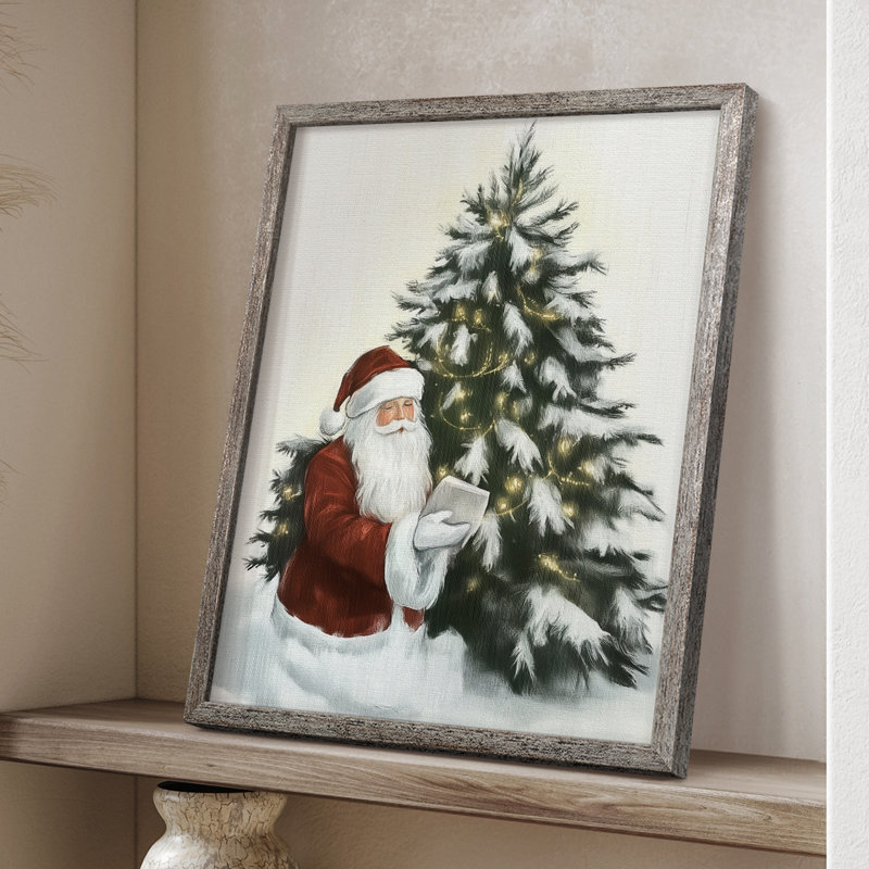 «Christmas Holiday Art CCL XXVII», reproduction encadrée - bois massif, H 11 po x l 9 po