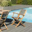 Woehler Folding Patio Dining Armchair with Cushion