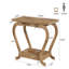 Table d'appoint moderne à 2 niveaux