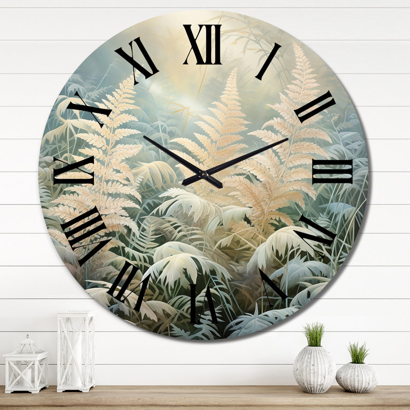 Daaniya - Horloge murale florale, Très grand