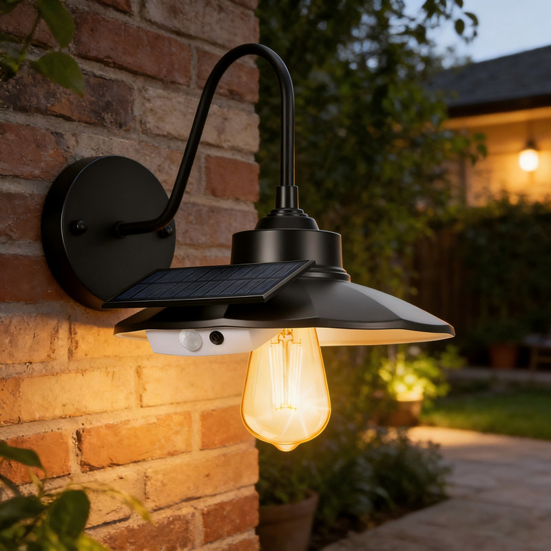 Luminaire solaire de grange d'extérieur