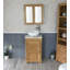 Slimline 515mm Free-standing Cloakroom Vanity Unit-838814550-838814548