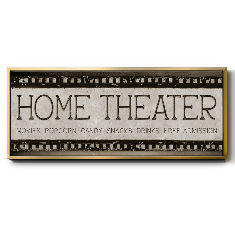 Cinéma maison - Toile encadrée
