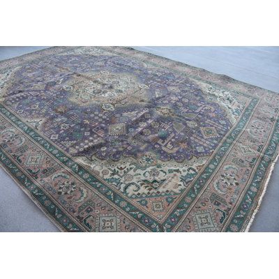 Tapis mauve en laine 115,7x156,3 pouces