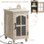 Ensemble de commode et table de chevet 5 tiroirs, mobilier de chambre en bois de ferme avec station de charge et colonne romaine pour la chambre à coucher, le salon et le couloir-133665154