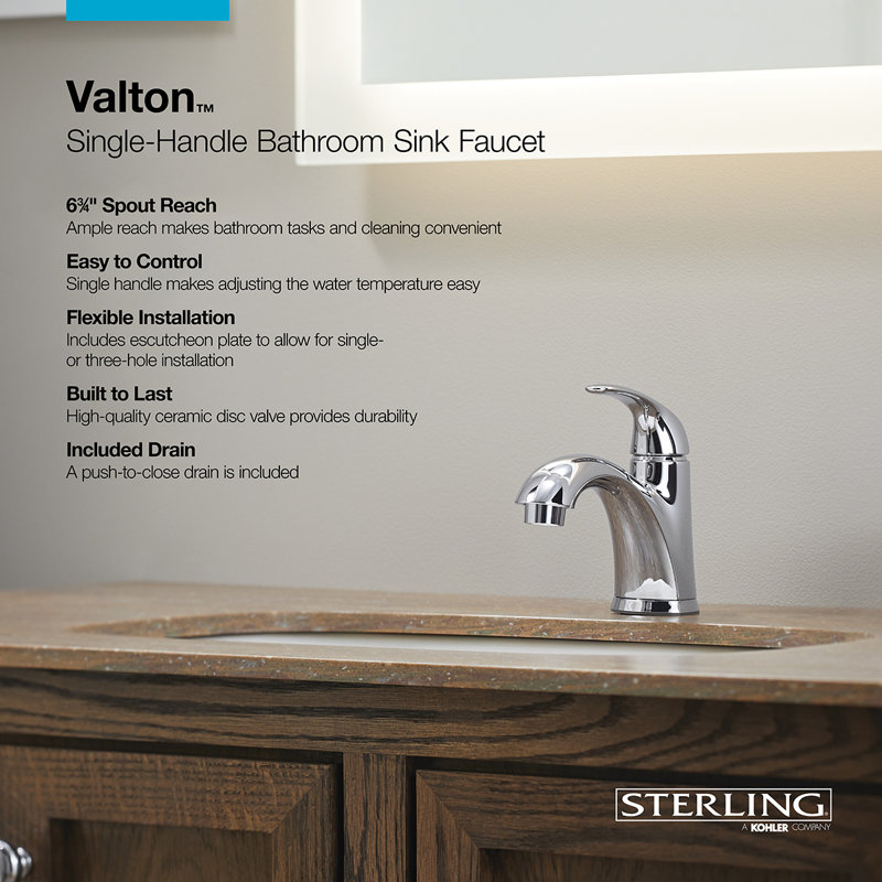 Valton Single Hole Bathroom Faucet
