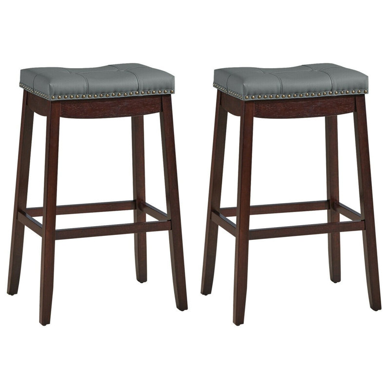 Tabouret de comptoir 24 po Johnee, Gris / brun, Café, Tabouret de bar (siège d'une hauteur de 29 po)
