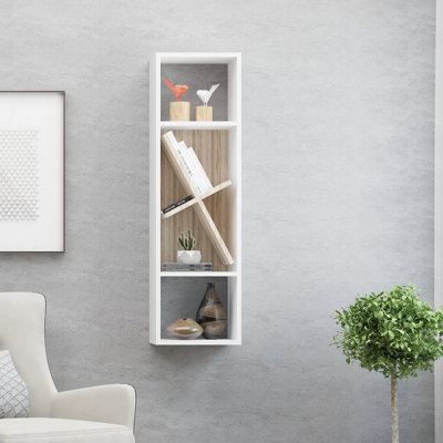 Tablette décorative 5 pièces avec tablettes réglables Abdikarim