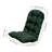 Green Outdoor Chair Cushions, Lounge Chair Cushion Set with Ties, Thick Patio Seat and Back Cushions