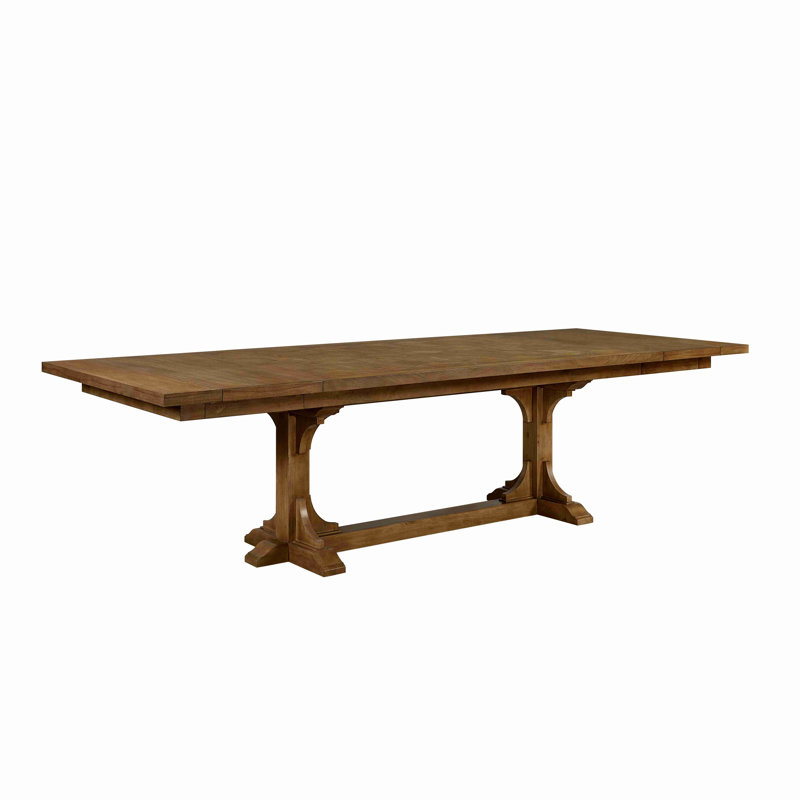 Table à tréteaux - amande, Amande