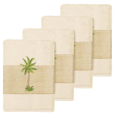 Colton 100% Turkish Cotton Embellished Washcloth