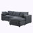 Upholstered L-Shaped Sectional Reversible-1409081835