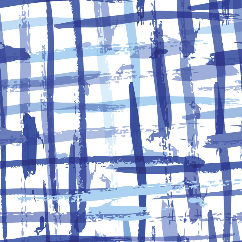 Filio rayures bleues par Betelgejze, H 36 po x l 36 po