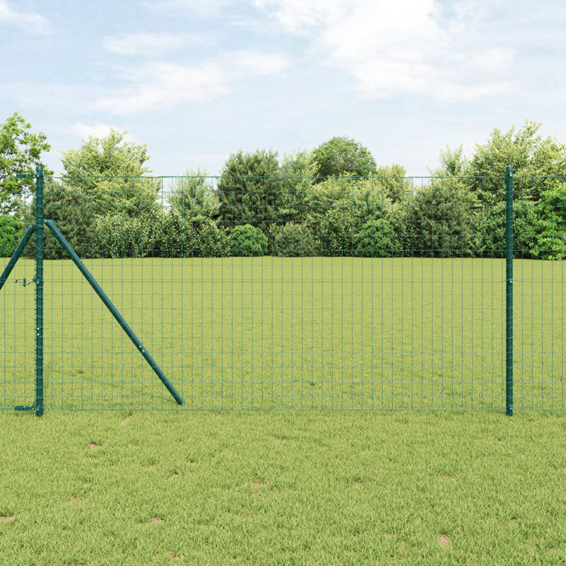 1000 cm W Border Fencing, 120 x 1000 x 0.2 cm, Green