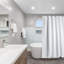 Waffle Single Shower Curtain-2029985380-2101793388