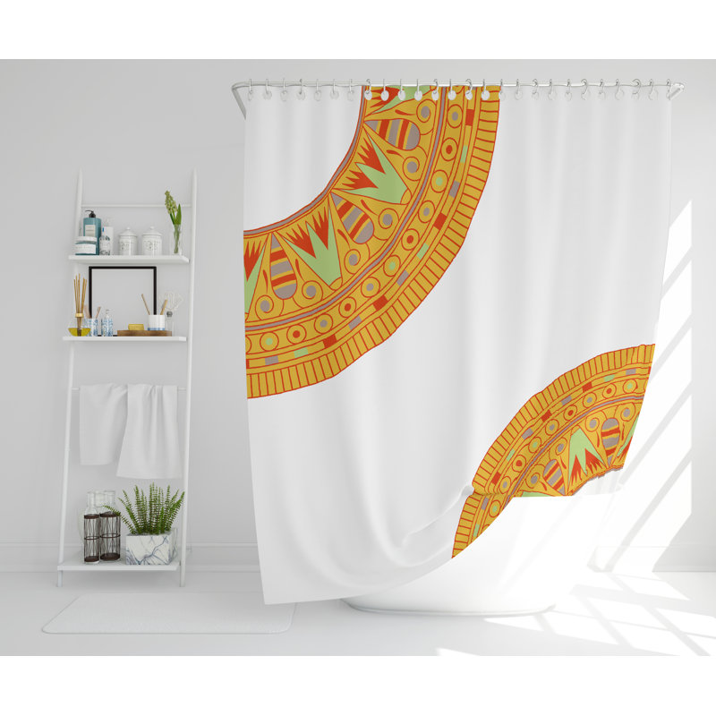 Staki Polyester Shower Curtain, 168cm H x 168cm W