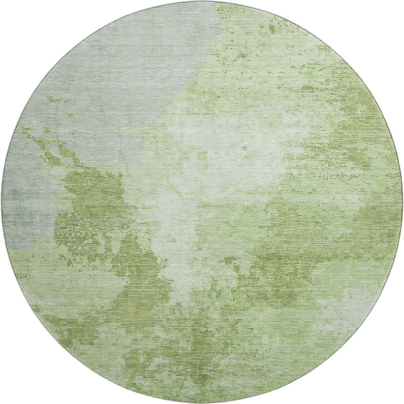 Tapis moderne lavable à la machine de qualité supérieure Baford AMF1652, Rond 8 pi