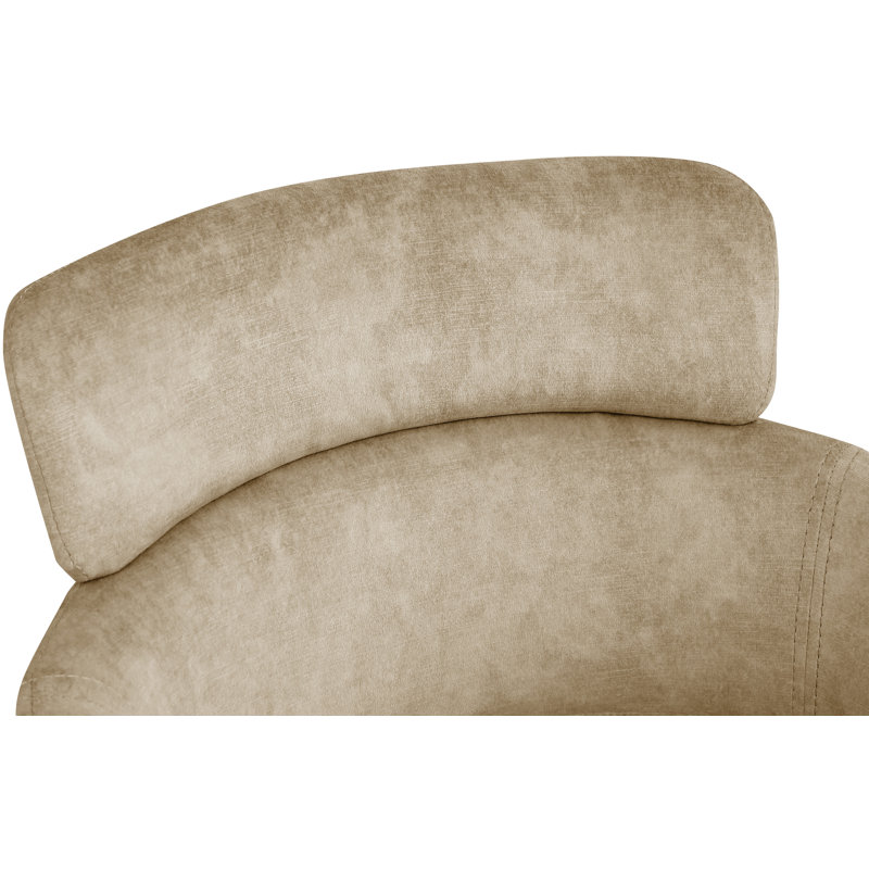 Kirshanpal Velvet Dining Chair, Beige Velvet
