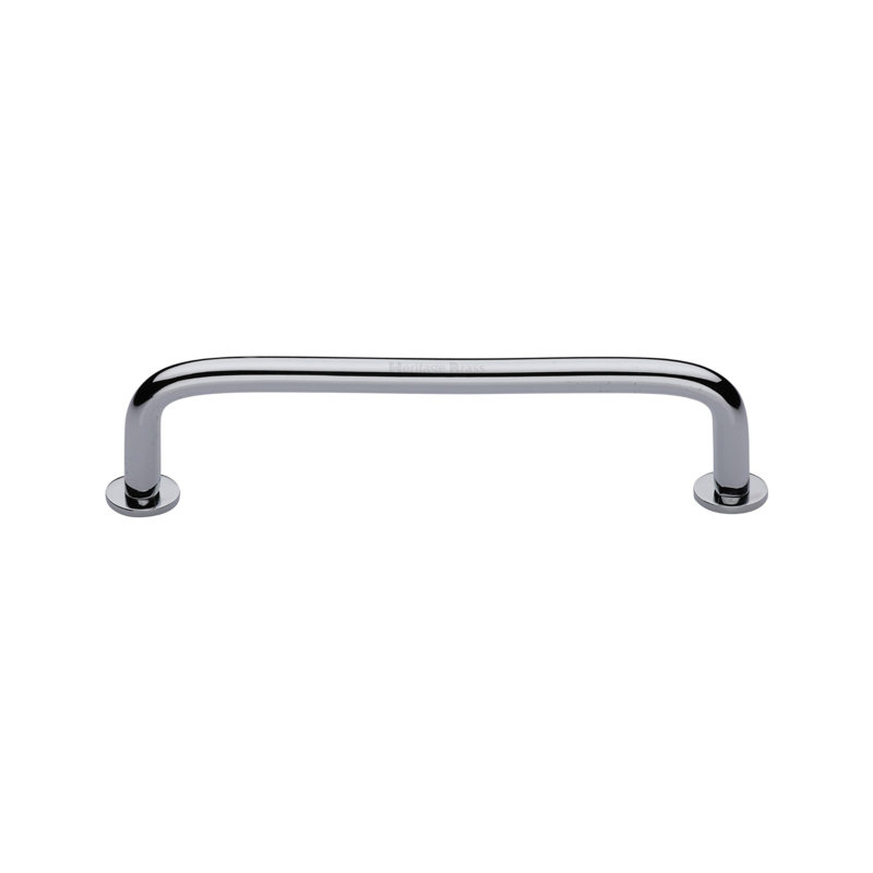 Heritage Brass Heritage Cabinet Pull Wire Design with Rose, 136cm L x 8cm W, Polished Chrome