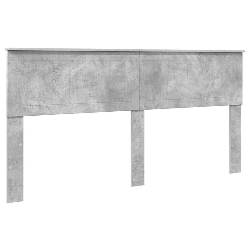 Panel Headboard, California King, Concrete Grey