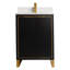 Meuble-lavabo simple autoportant de 24 po avec plateau en pierre Minday-261611613-261611584