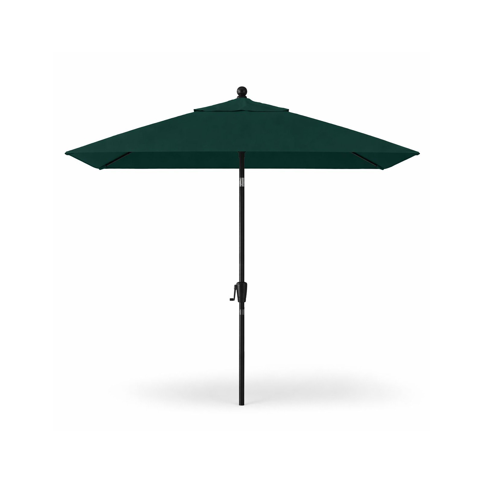 Natalie 103'' Outdoor Umbrella, Black Sapphire, Canvas Forest Green Sunbrella® Canvas
