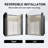 38-42＂W X 71＂H Semi-Frameless Pivot Swing Shower Door With 1/4＂Tempered Glass-128877273