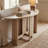 51" Entryway Curved Console Table Sofa Table for Living Room Hallway Foyer-600371266