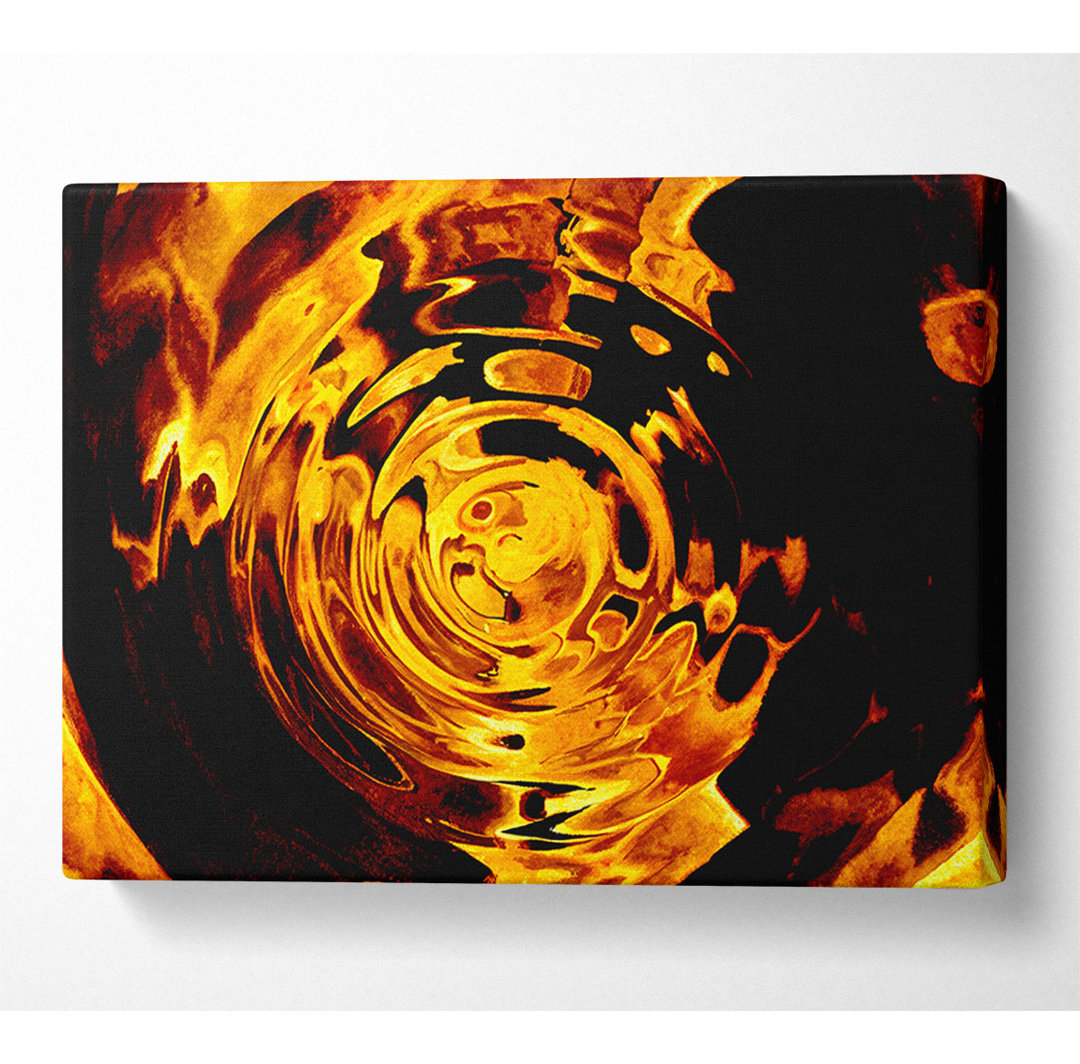 Gekräuselte Flamme - Kunstdrucke auf Leinwand - Wrapped Canvas