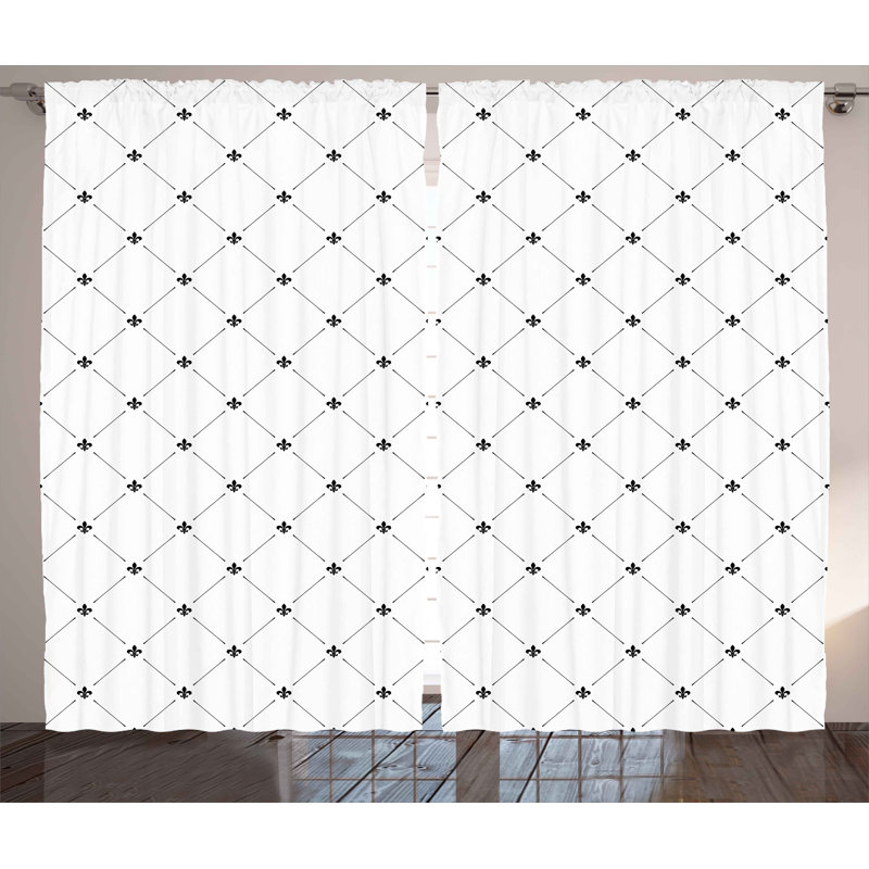 Semi Sheer Curtain Pair, 54" W x 90" L