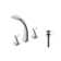 Twist Widespread 2-handle Bathroom Faucet with Drain Assembly