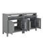 Ensemble de meuble-lavabo simple 60 po avec lavabo double 60 po-1293555846