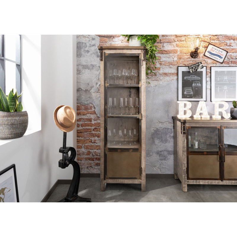 Heavy Industry Curio Cabinet, Brown
